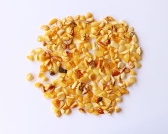 White color Baltic amber beads, loose gem yellow beads, amber stone with hole, genuine baltic amber, boho style amber beads with hole, gem