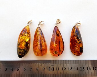 Bernstein Anhänger, echter Bernstein Anhänger, Baltischer Bernstein Anhänger, Bernstein mit Silber, Bernstein Großhandel, Bernstein Geschenk, Cognac Bernstein, Naturbernstein
