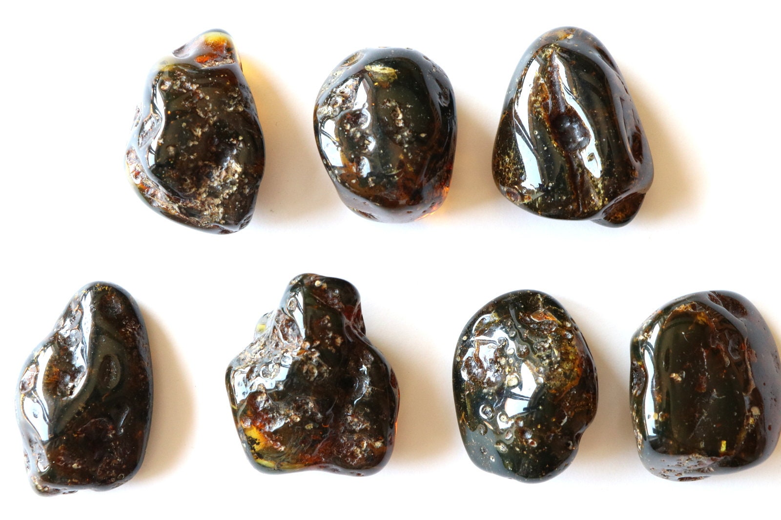 Black Bulky Amber, Massive Amber Stones, Amber Pieces