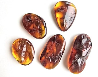 Cognac polished natural Baltic amber stones, large loose amber beads, clean amber pieces, natural amber stones, resin stones,wholesale amber