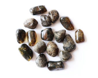 Black bulky amber, massive amber stones, amber pieces, tumbled amber, polished amber, unique amber, black amber, ambra nera, genuine amber
