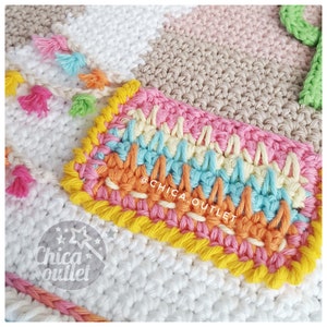 Llama wall hanging PDF pattern crochet pattern deco room wall kids deco image 3