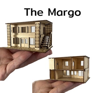 Mini Mid Century Modern Shop Building Kit The Margo, 1:144 scale