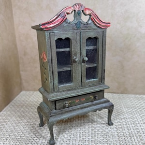 Dollhouse Dining Buffet Hutch, Dining Room, Classic Wood Miniature Furniture
