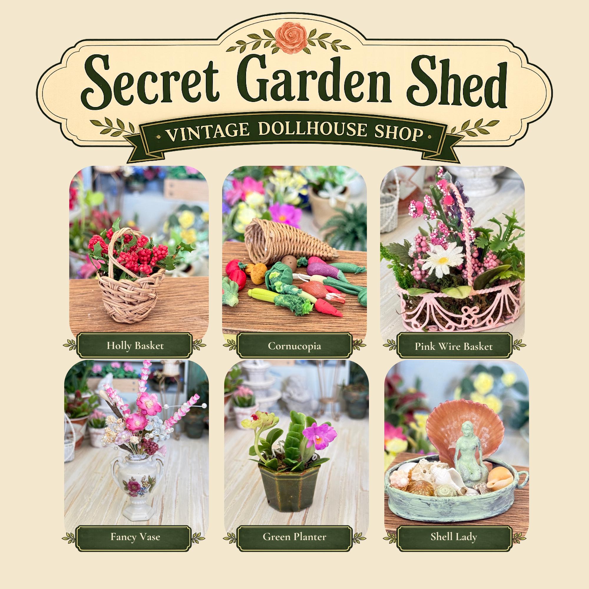The Secret Garden Shed, Vintage & Artist Crafted Flower