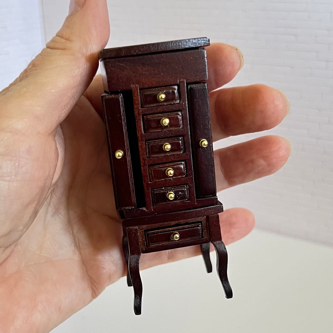 Dollhouse Jewelry Miniature Wood Vintage Etsy