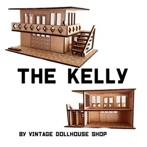 Mini Mid Century Modern Shop Building Kit The Kelly, 1:144 scale image 1