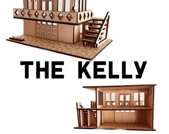 Mini Mid Century Modern Shop Building Kit The Kelly, 1:144 scale