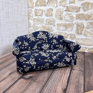 Dollhouse Furniture Living Room Sofa, Vintage