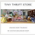 Tiny Thrift Store Dollhouse Furniture & Accessories, Vintage Miniatures