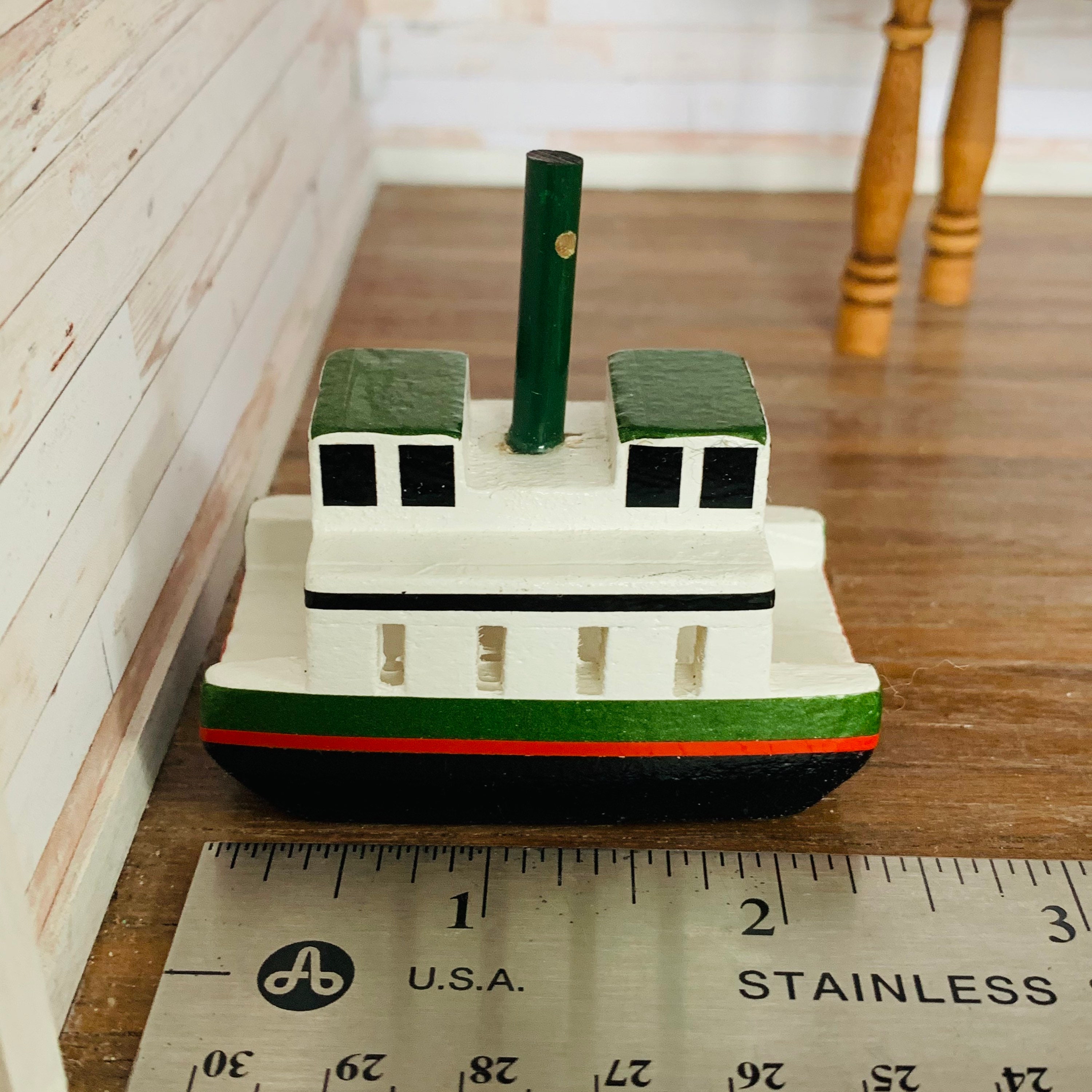 Dollhouse Decor Ferry Boat Miniature Coastal Nautical Etsy