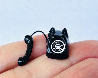 Dollhouse Rotary Phone Doll House Miniature 1:12