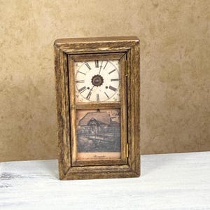 Mini Carriage Clock, Dollhouse Decor, Artisan, Signed