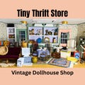 Tiny Thrift Store Dollhouse Furniture & Accessories, Vintage Miniatures