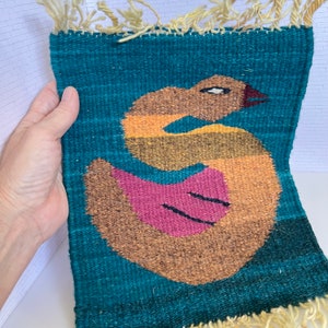 Dollhouse Vintage Rug, Miniature Rug, Doll House Carpet, Woven, Artisan 8x12”
