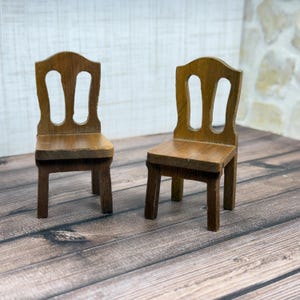 Vintage Dollhouse Furniture Strombecker Miniature Chairs 1940’s Room