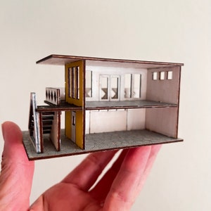 Mini Mid Century Modern Shop Building Kit The Kelly, 1:144 scale image 5