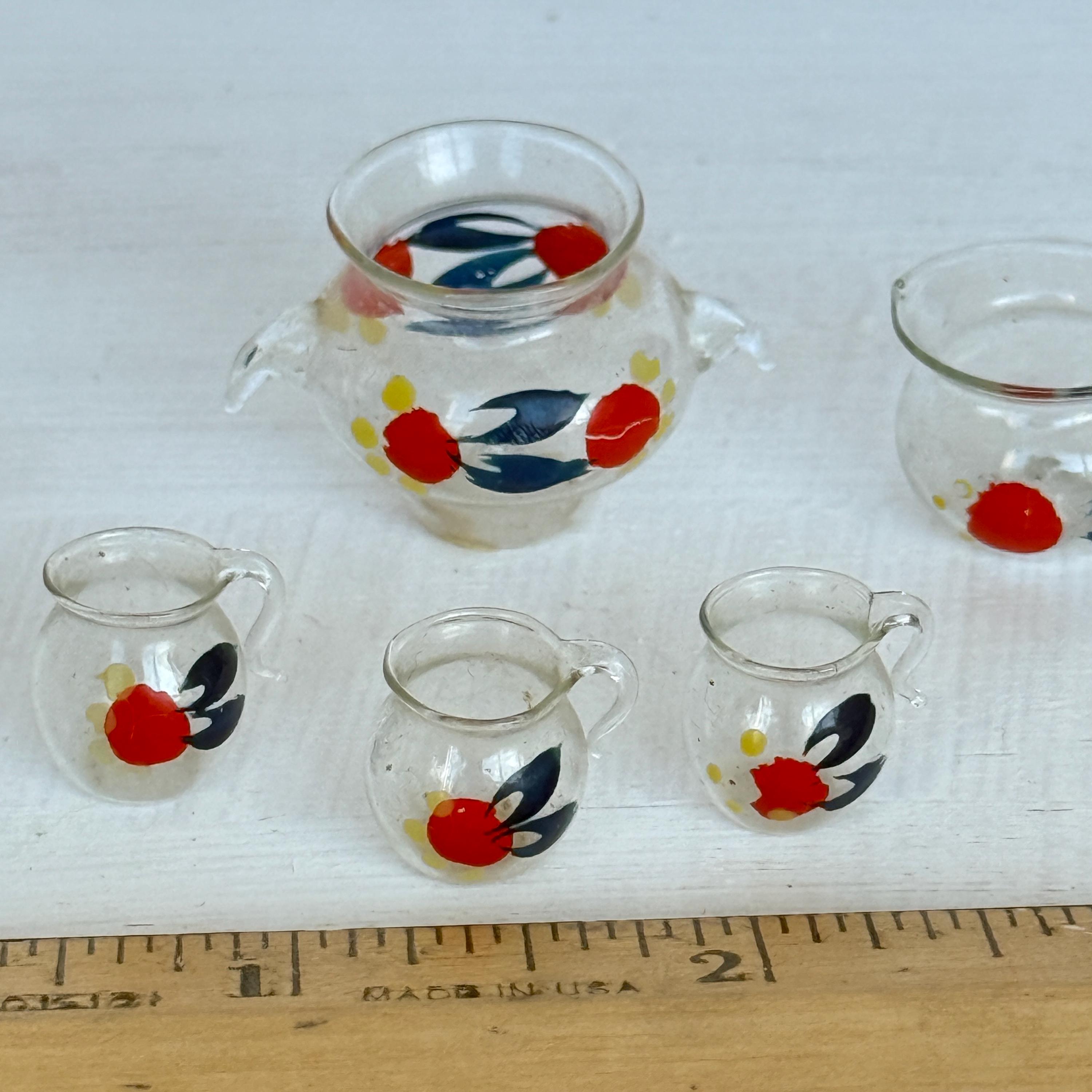MeMeコレクションのドイツ製ラウシャスタイルのミニチュアガラスドール 