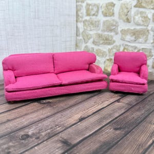 Dollhouse Lundby 1:16 Smaland Furniture Living Room Sofa Chair, Vintage