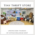 Tiny Thrift Store Dollhouse Furniture & Accessories, Vintage Miniatures