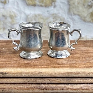Dollhouse Pewter Steins