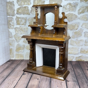 Vintage Furniture, Firelace, Miniature Dollhouse