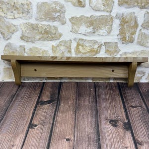 Dollhouse Wall Shelf Display  Miniature Wood Vintage Shelf