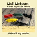 Misfit Dollhouse Miniatures & Materials for Repair, Reuse, and Repurposing Updates Every Monday (Sold Individually)