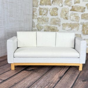 Dollhouse Furniture Living Room Sofa, Vintage