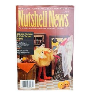 Miniature Magazine, Nutshell News, 1990’s, Dollhouse Miniature How To Mini