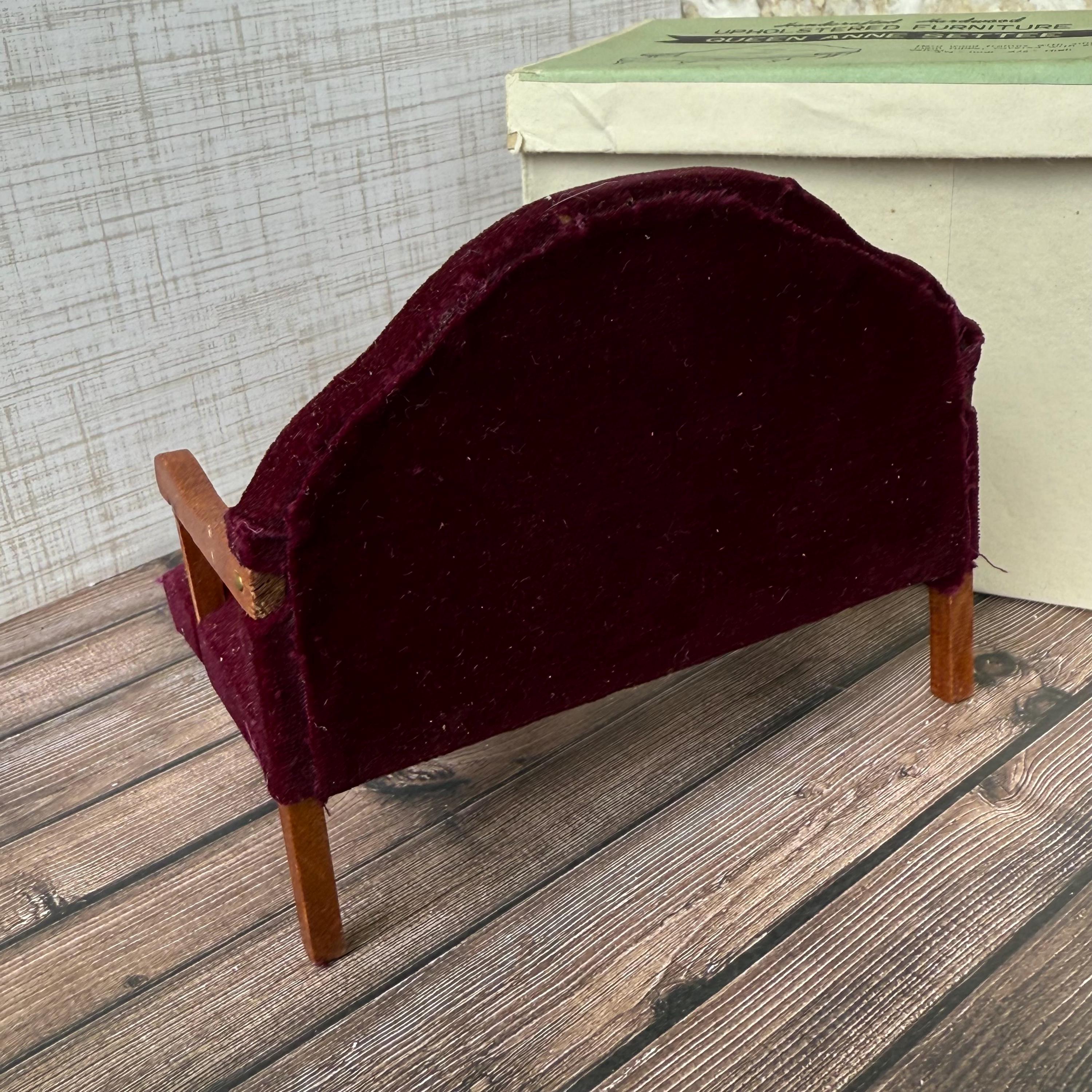 Divano per casa delle bambole in miniatura, decorazione in scala 1:12