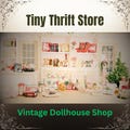 Tiny Thrift Store Dollhouse Furniture & Accessories, Vintage Miniatures