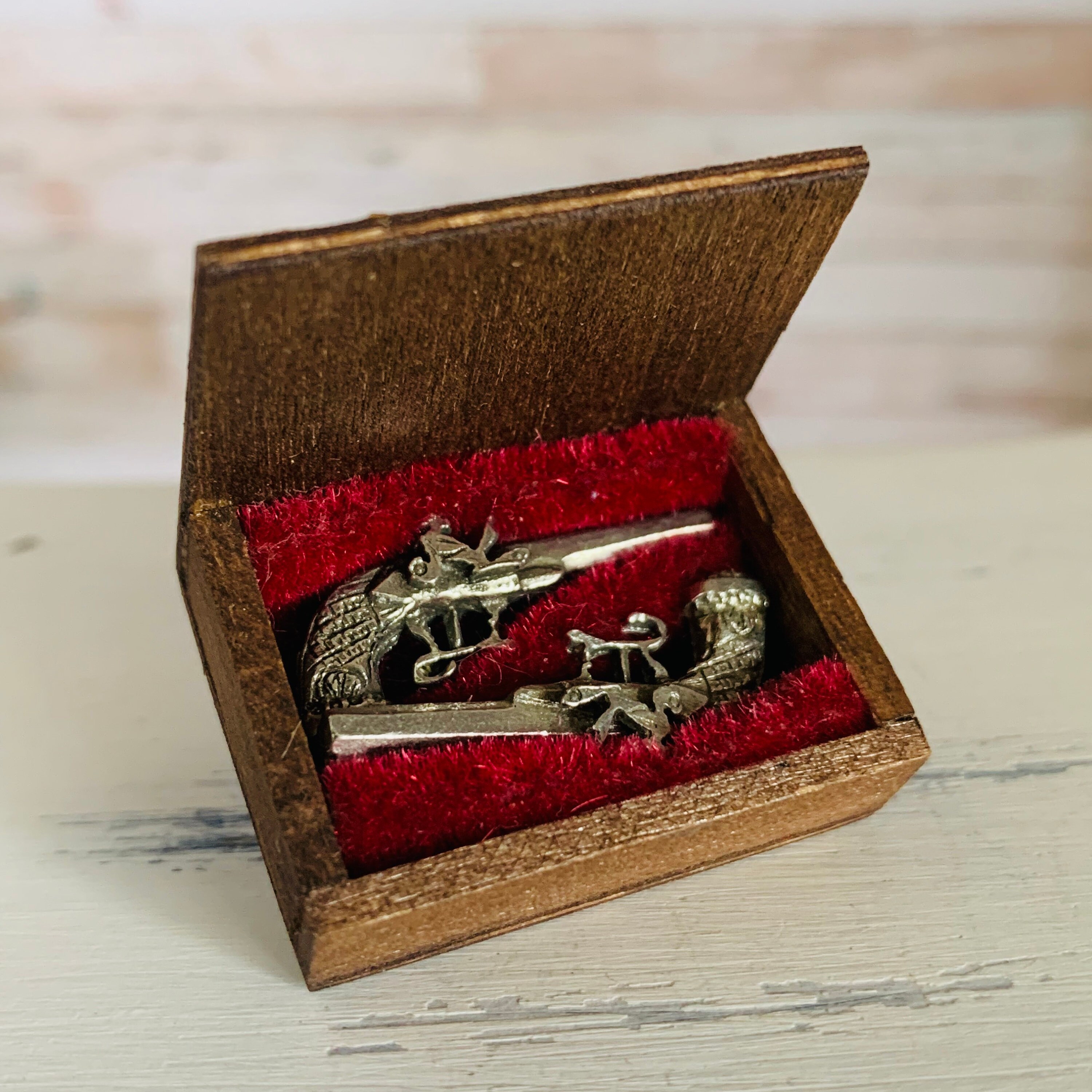 Dollhouse Miniature Duel Pistol Guns Hunting Cabin Decor Etsy