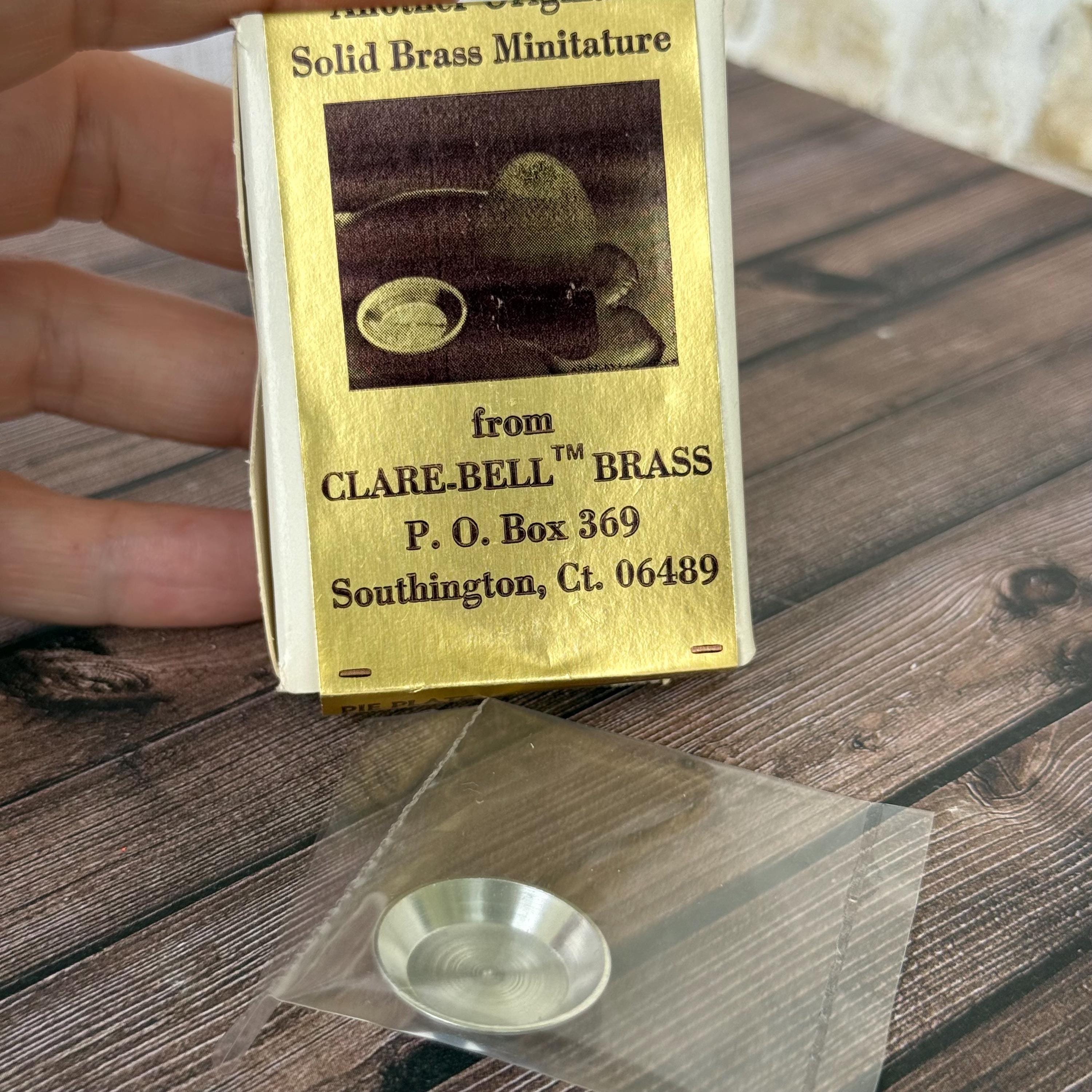 Paire De Lampes Miniatures Clare-Bell Brass – Suspension Pour Maison De Poupée, 1:12, NOS