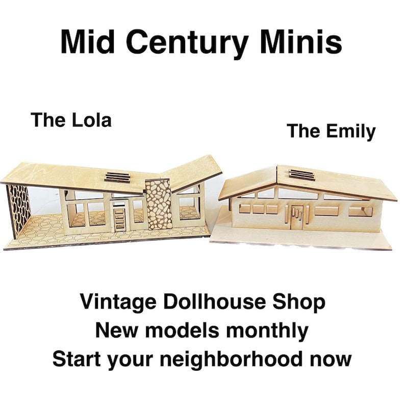 Mini Mid Century Modern Shop Building Kit The Kelly, 1:144 scale image 10