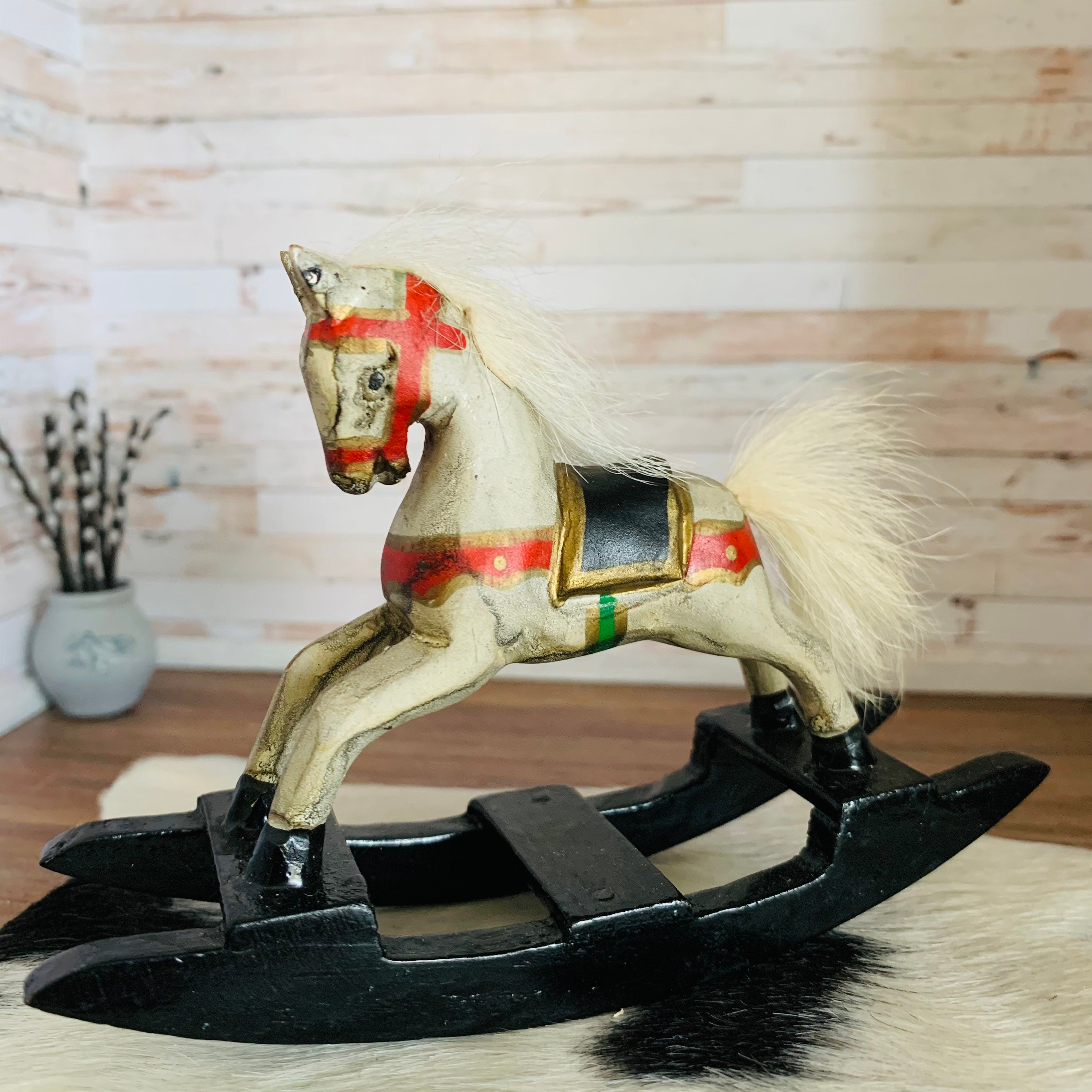 Dollhouse Rocking Horse Nursery German Miniature Doll House Etsy