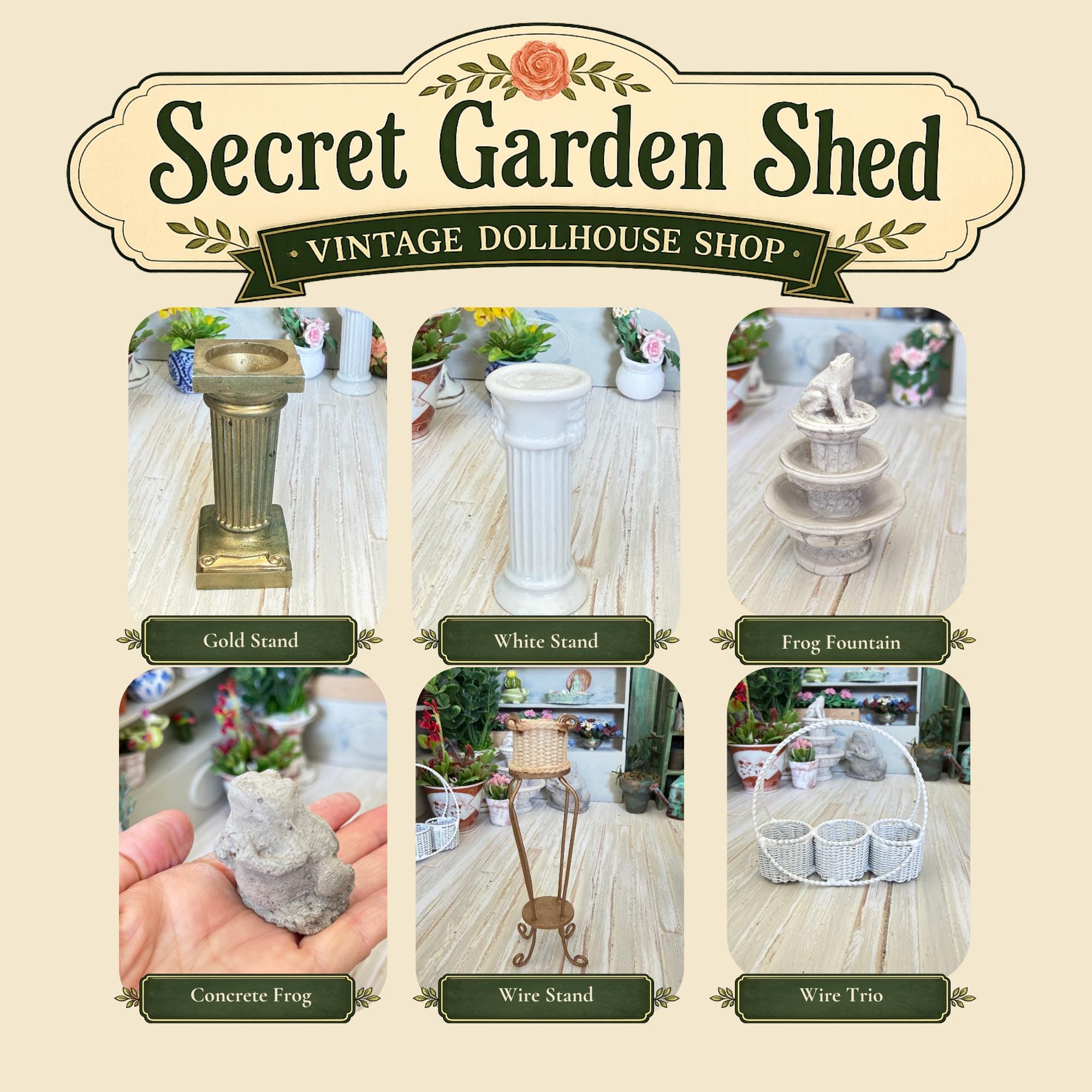 The Secret Garden Shed, Vintage & Artist Crafted Flower