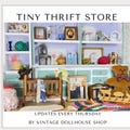 Tiny Thrift Store Dollhouse Furniture & Accessories, Vintage Miniatures