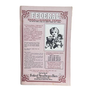 Vintage Miniature Catalog, Dollhouse