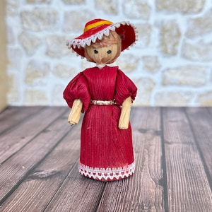 Miniature Vintage Corn Husk Doll