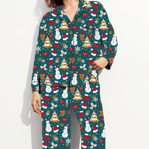 Plus Size Matching Christmas Pajamas, Family Christmas Holiday Pajamas, Monogrammed Holiday pjs, Matching Couple Christmas Pajamas