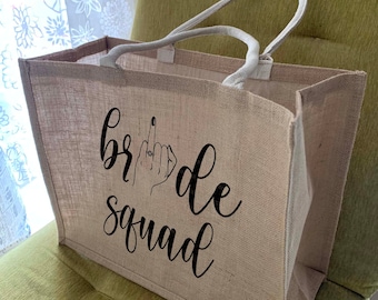 Bridesmaid Bags - Bridal Party Tote Bags - Set of Bridesmaid Tote Bags - Personalized Tote - Bridesmaid Tote