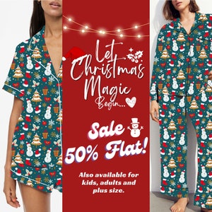 Christmas Family Pyjamas | Fair Isle | Christmas Matching Pajamas | Adult Kids Dogs Xmas Sets
