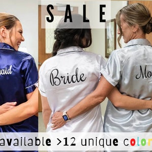 Bridesmaid Gift Bridesmaid Pajama Set Pajama Shorts | Bridesmaid PJs | Silk Pajamas | Bridesmaid Pajama Set | Bridesmaid Gifts