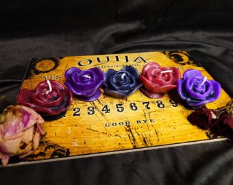 Blumen Kerze / Flower candle /Witch / Wicca / Alternativ / Pagan / Gothic / Geschenk