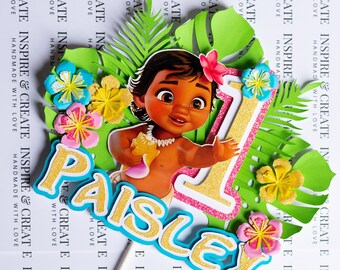 Baby Moana Cake Topper Etsy Baby Moana Cake Topper Etsy
