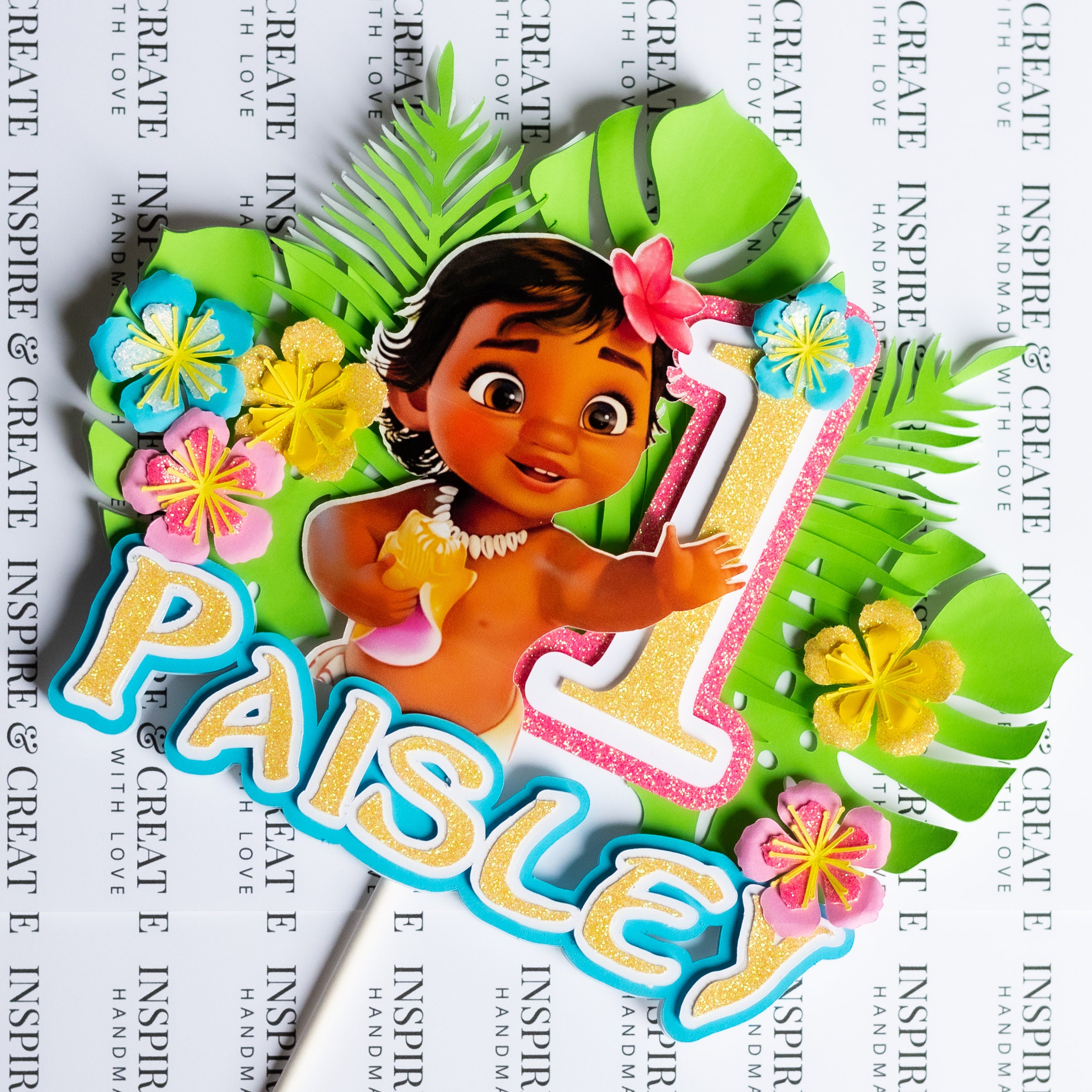 Moana Cake Topper-First Birthday-Tropical Birthday-Island | Etsy