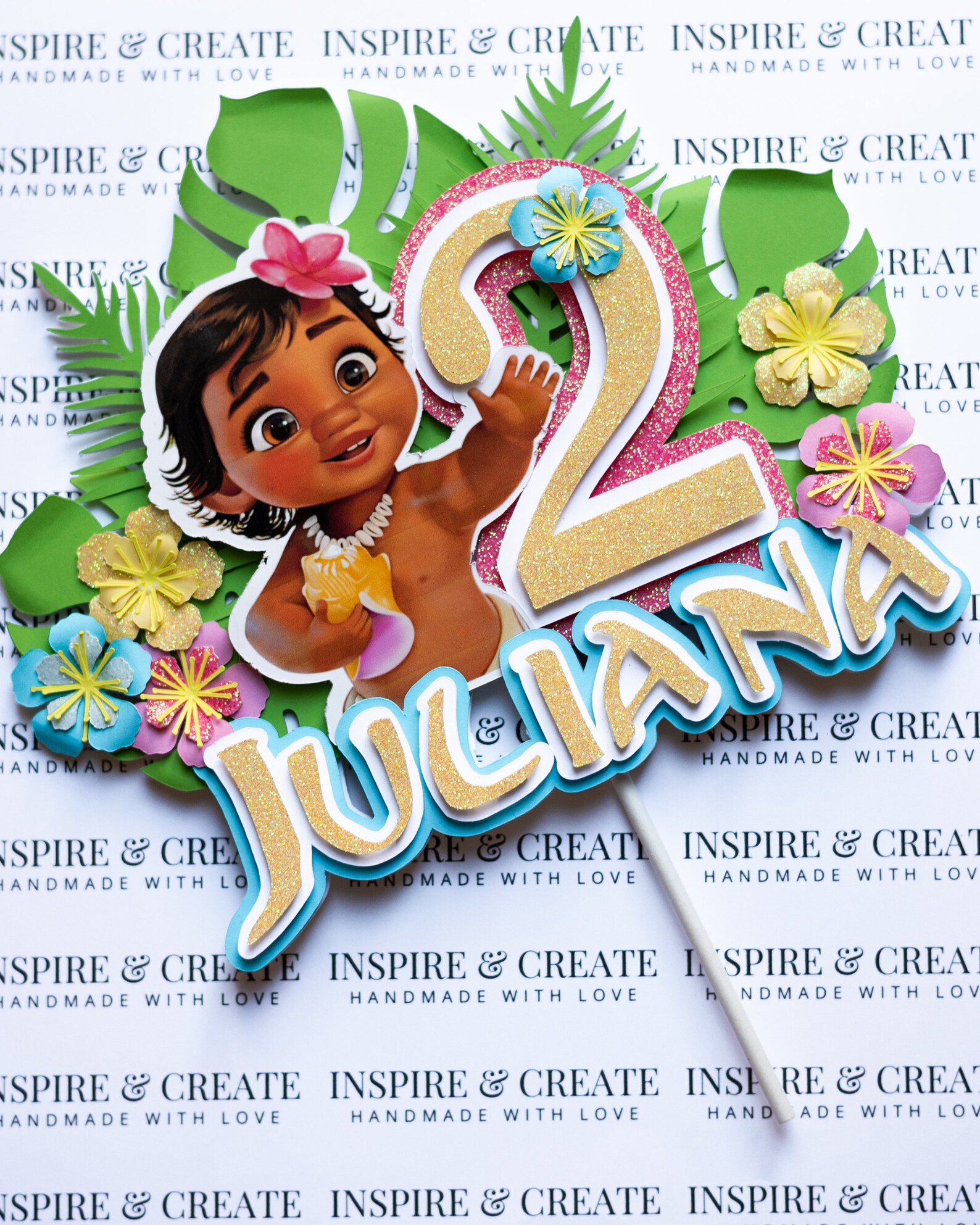 Moana Cake Topper-First Birthday-Tropical Birthday-Island | Etsy