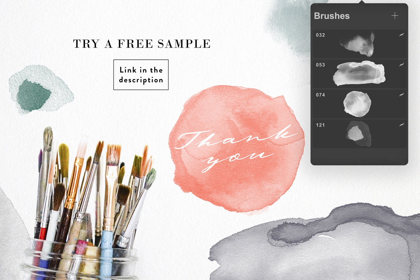 Watercolor Brushes for Procreate Digital Watercolor Procreate Etsy