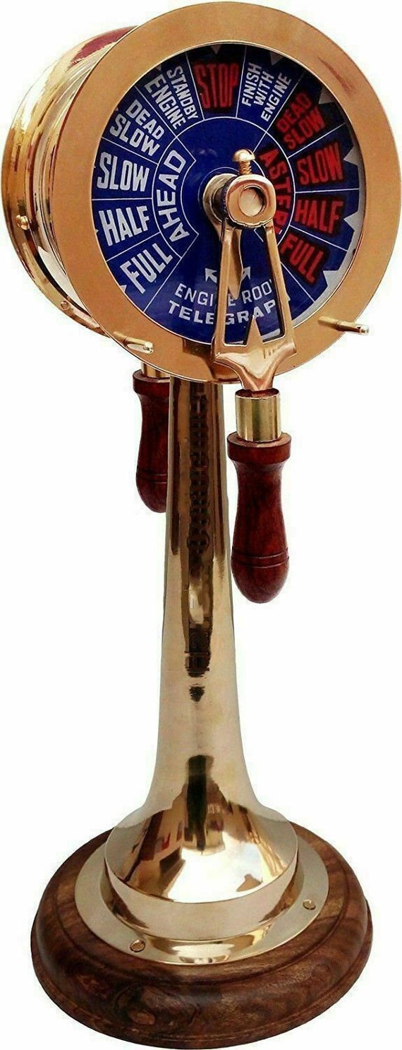 Telegraph 14" Brass Collectible Handcrafted ANTIQUE Ship Engine Room